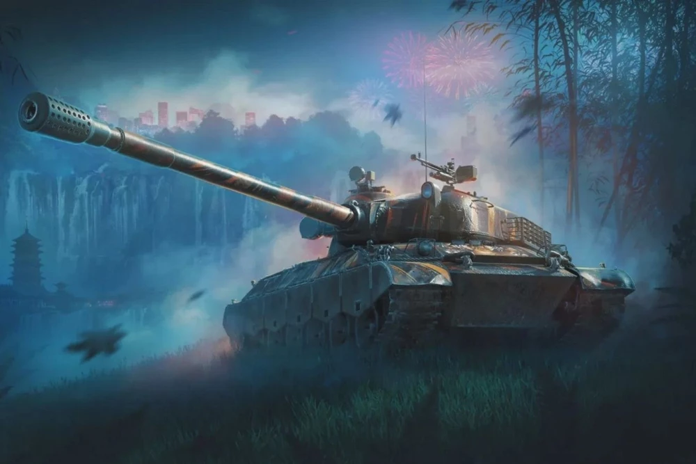 Изображение премиумного танка IX уровня в World of Tanks, иллюстрация к статье о фарме серебра