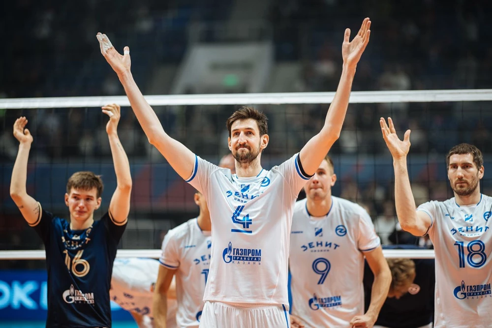 Казанский «Зенит» в матче против «Белогорья»