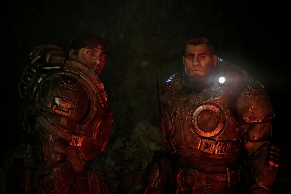 Логотип Xbox Games Showcase 2026 на фоне обложки Gears of War: E-Day с главными героями